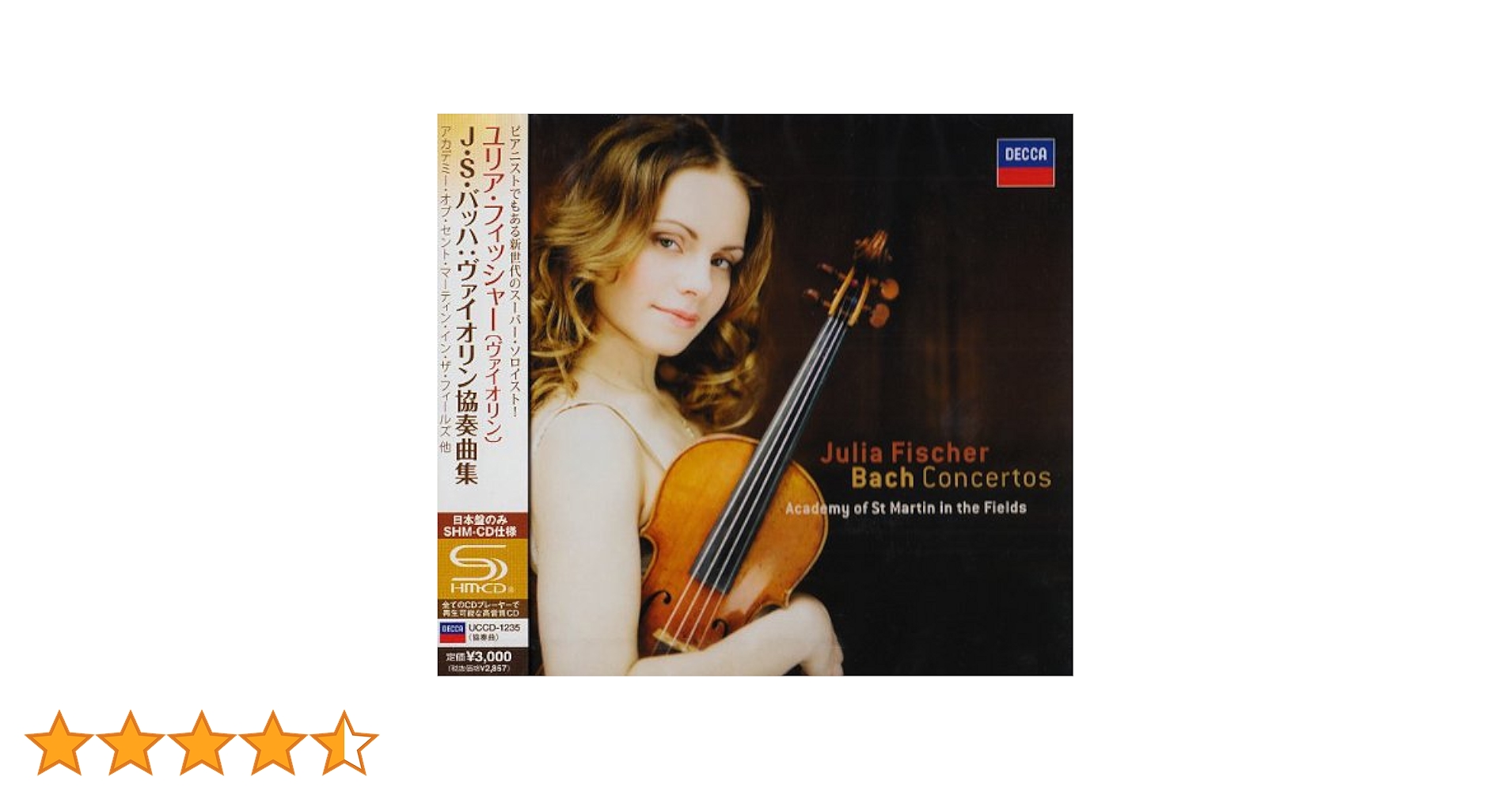 バッハ:ヴァイオリン協奏曲集 (SHM-CD) [CD] Amazon.co.jp: バッハ:ヴァイオリン協奏曲集 (SHM-CD): Music